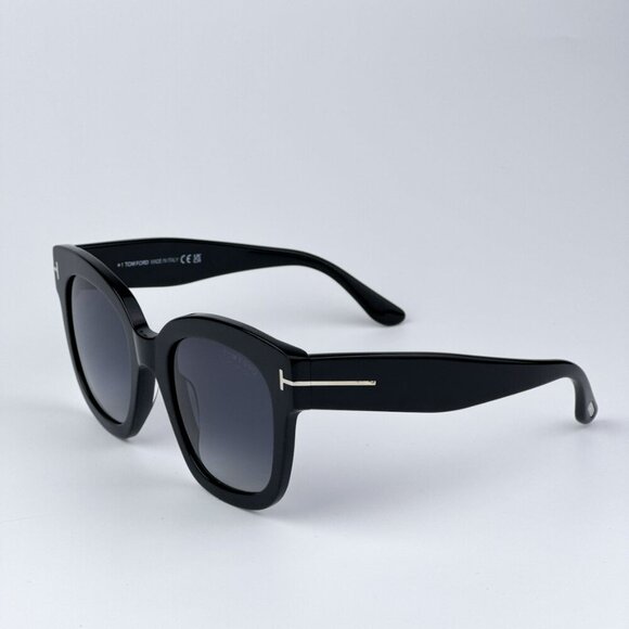 Tom Ford FT0613/S 01D BEATRIX-02 BRAND NEW Sunglasses Black Polarized Women - Picture 8 of 11